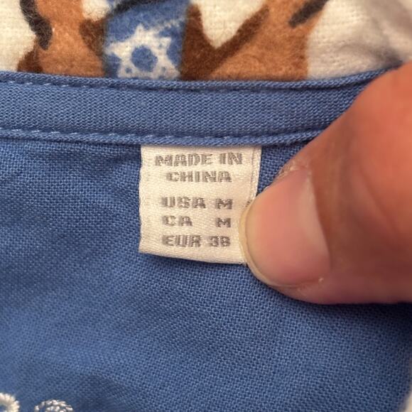 P.J. Salvage Loungewear Flannels Pajama Pj Set Happy Pawnukkah Print Size Medium - Picture 10 of 13